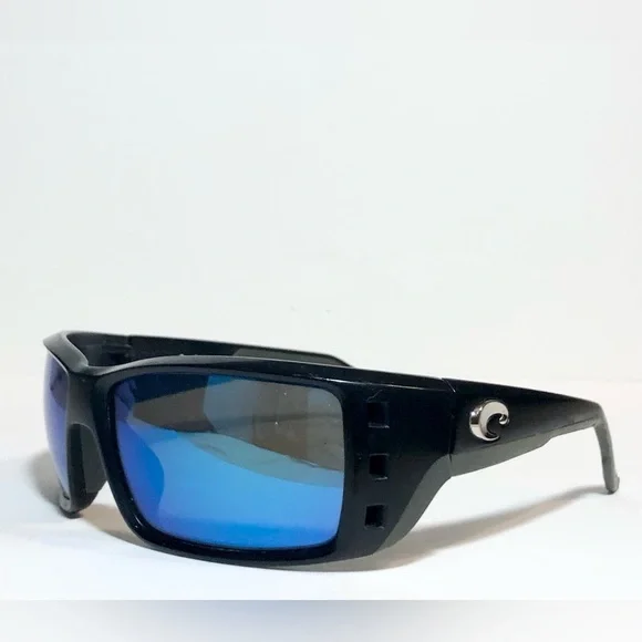 🕶️🌞COSTA Del Mar Permit Matte Black/Blue Mirror 580G Polarized 62mm Sunglasses🌞 - Picture 4 of 11